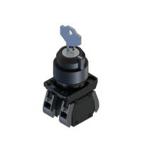 238-3964 RS PRO Key Selector Switch - (1NO+1NC) 22.5mm Cutout Diameter 2 Positions