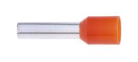 458-730 RS PRO Insulated Crimp Bootlace Ferrule, 12mm Pin Length, 2.8mm Pin Diameter, 4mm² Wire Size, Orange