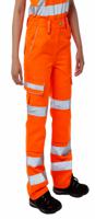 pr336ldss-26 PULSAR PR336LDS Orange Hi Vis Trouser Water Repellent 26 in 26 in Leg Length 27in
