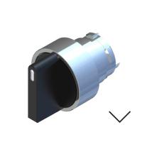 238-3918 RS PRO 2 Position Selector Switch Head, 22.5mm Cutout, Black Handle