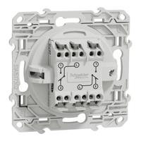 s510214 Schneider Electric White Rocker Switch, 2 Way, 2 Gang, Odace