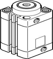 dfsp-32-25-df-pa Festo Clamping Actuator DFSP-32-25-DF-PA