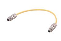 33281414002002 HARTING Male 2 way M12 to Male 2 way M12 Cable, 200 mm