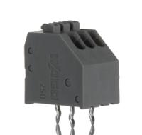 250-403 WAGO 250 Series PCB Terminal Block, 3-Pole, Female, 3-Way, PCB Mount, 4 (IEC/EN 60664-1) A, 5 (CSA) A, 5 (UL) A