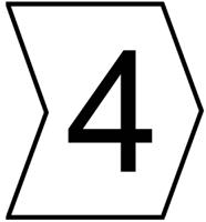901-10530-909-2935-pvc HellermannTyton Helagrip Slide On Cable Markers, Black on White, Pre-printed "4", 1 → 3mm Cable, 901-10530