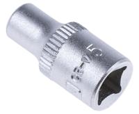 830-3990 RS PRO 1/4 in Drive 5mm Standard Socket, 6 point