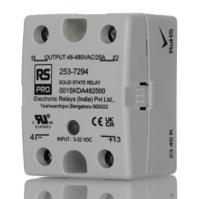 253-7294 RS PRO Solid State Relay, 25 Amps Load, Panel Mount, Surface Mount, 480 V rms Load, 32 V dc Control