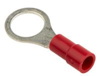 613-9299 RS PRO Insulated Ring Terminal, M8 Stud Size, 0.5mm² to 1.5mm² Wire Size, Red