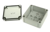 11100301 Spelsberg TK PS Series Grey Polystyrene Enclosure, IP66, Transparent Lid, 94 x 94 x 57mm
