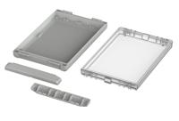 96026345-b-261704-pc-v0-g-7035 Bopla Bocube Series Polycarbonate General Purpose Enclosure, IP66, IP68, Flanged, 271 x 170 x 40mm