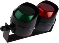 led-tl-03-02-04 Moflash LED TL Series Green, Red LED Beacon, 2 Lights, 35 → 85 V, Bracket Mount