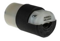 hbl5269c Hubbell USA Mains Connector, 15A Black, Cable Mount Nylon Screw, 125 V