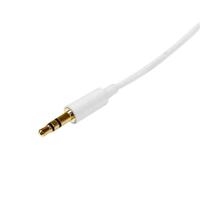mu3mmmswh StarTech.com Male 3.5mm Stereo Jack to Male 3.5mm Stereo Jack Aux Cable, White, 3m MU3MMMSWH