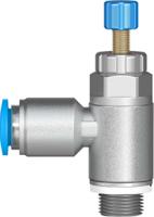 grla-18-qs-6-rs-d Festo GRLA Series Tube Exhaust Valve, 6mm Tube Inlet Port x G 1/8 Outlet Port, 197581