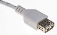 182-8857 RS PRO USB 2.0, Male USB A to Female USB A, 1.8m