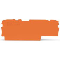 2002-1792 WAGO TOPJOB S Series End and Intermediate Plate for Use with DIN Rail Terminal Block, ATEX, IECEx