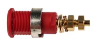 233020-22 Staubli Red Female Banana Socket, 4 mm Connector, Solder Termination, 32A, 1000V, Gold Plating