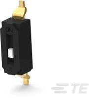 eds01sgrstr04q TE Connectivity 1 Way Surface Mount DIP Switch SPST, Recessed Actuator