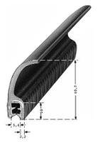 727-6065 RS PRO Black EPDM  Edging Strip, 20m