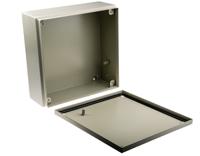 122-052 RS PRO Grey Steel Junction Box, IP66, 300 x 300 x 120mm