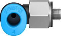qsml-m3-4-100 Festo Elbow Threaded Adaptor, M3 Male to Push In 4 mm, Threaded-to-Tube Connection Style, 130769