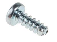 117-6664 RS PRO Bright Zinc Plated Steel Pan Head Thread Forming Screw, N°6 x 3/8in Long 9mm Long