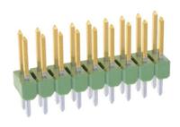 826632-9 TE Connectivity AMPMODU MOD II Series Straight Through Hole Pin Header, 18 Contact(s), 2.54 mm Pitch, 2 Row, Unshrouded