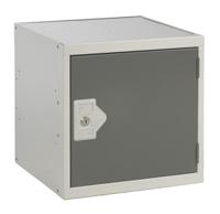 833-2951 RS PRO 1 Door Steel Grey Storage Locker, 380 mm x 380 mm x 380mm