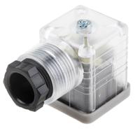 896-2079 RS PRO 2P+E DIN 43650 A, Female Solenoid Connector with Indicator Light, 110 V ac Voltage