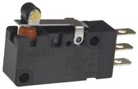 d2vw-01l2a-1chn Omron Short Roller Lever Micro Switch, Solder Terminal, 100 mA @ 30 V dc, SPDT, IP67