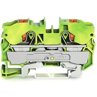 2210-1207 WAGO  TOPJOB S Series Green, Yellow, 10mm², 1-Level, Push In Termination, ATEX, CSA, IECEx