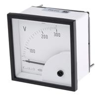 d72mis300v2-001 HOBUT Analogue Voltmeter AC, 68 x 68 mm