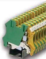 878-7566 RS PRO 2-Way DIN Rail Earth Block, 0.5 to 4mm², 26 → 10 AWG Wire, Screw