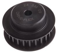 pb-pulley-5m-09mm-24t RS PRO Timing Belt Pulley, Steel 9mm Belt Width x 5mm Pitch, 24 Tooth