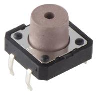 pts125sm85-2-lfs C & K IP40 Black Button Tactile Switch, SPST 50 mA 7 (Dia.)mm Through Hole