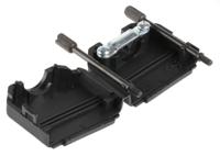 mhdppk15-bk-k MH Connectors MHDPPK-SLIM Series Polyamide D Sub Backshell, 15 Way, Strain Relief
