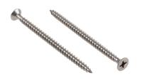 144-3512 RS PRO Pozidriv Countersunk Stainless Steel Wood Screw, A2 304, 5mm Thread, 80mm Length
