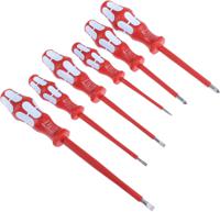 05022745001 Wera Pozidriv; Slotted Insulated Screwdriver Set, 6-Piece