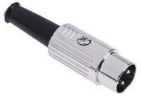 491-162 RS PRO 6 Pole Din Plug, 1A, 100 V ac, Push Lock, Male, Cable Mount