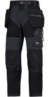 69020404152 Snickers 6902 Flexiwork Men's Black Ripstop, Size Long Waist Size 35 to 36 in W 35in L