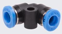 qsml-4 Festo QSL Series Elbow Tube-toTube Adaptor, Push In 4 mm to Push In 4 mm, Tube-to-Tube Connection Style, 153344