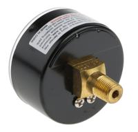18-013-013 Norgren R 1/8 Analogue Pressure Gauge 10bar Back Entry 50mm Outside Diameter