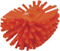 70377 Vikan Hard Bristle Orange Scrubbing Brush, 40mm bristle length, Polyester bristle material