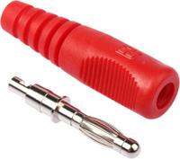 1701122-04rs Schutzinger Red Male Banana Plug, 4 mm Connector, 16A, 50V, Nickel Plating