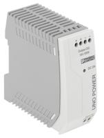 2903001 Phoenix Contact UNO POWER Switched Mode DIN Rail Power Supply, 85 → 264V ac ac Input, 15V dc dc Output, 3.7A