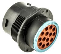 hdp24-18-14pe Deutsch Circular Connector, 14 Contacts, Cable, 1.59 mm Connector, Socket, Male, IP67, HD20 Series