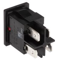 h8553vbnaa Arcolectric (Bulgin) Ltd Illuminated DPST, On-Off Rocker Switch Panel Mount