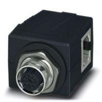 1414397 Phoenix Contact CUC Series Socket Ethernet Connector, Rear Mount Angled 4 Port