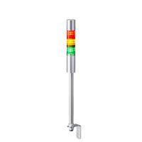 lr4-302ljbu-ryg Patlite LR4 Series Coloured Buzzer Signal Tower, 3 Lights, 24 V dc, Pole Mount