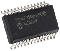 pic18f2580-iso Microchip PIC18F2580-I/SO, 8 bit PIC, PIC18F2580 Microcontroller, 40 MHz, 32kB FLASH, 28-Pin SOIC